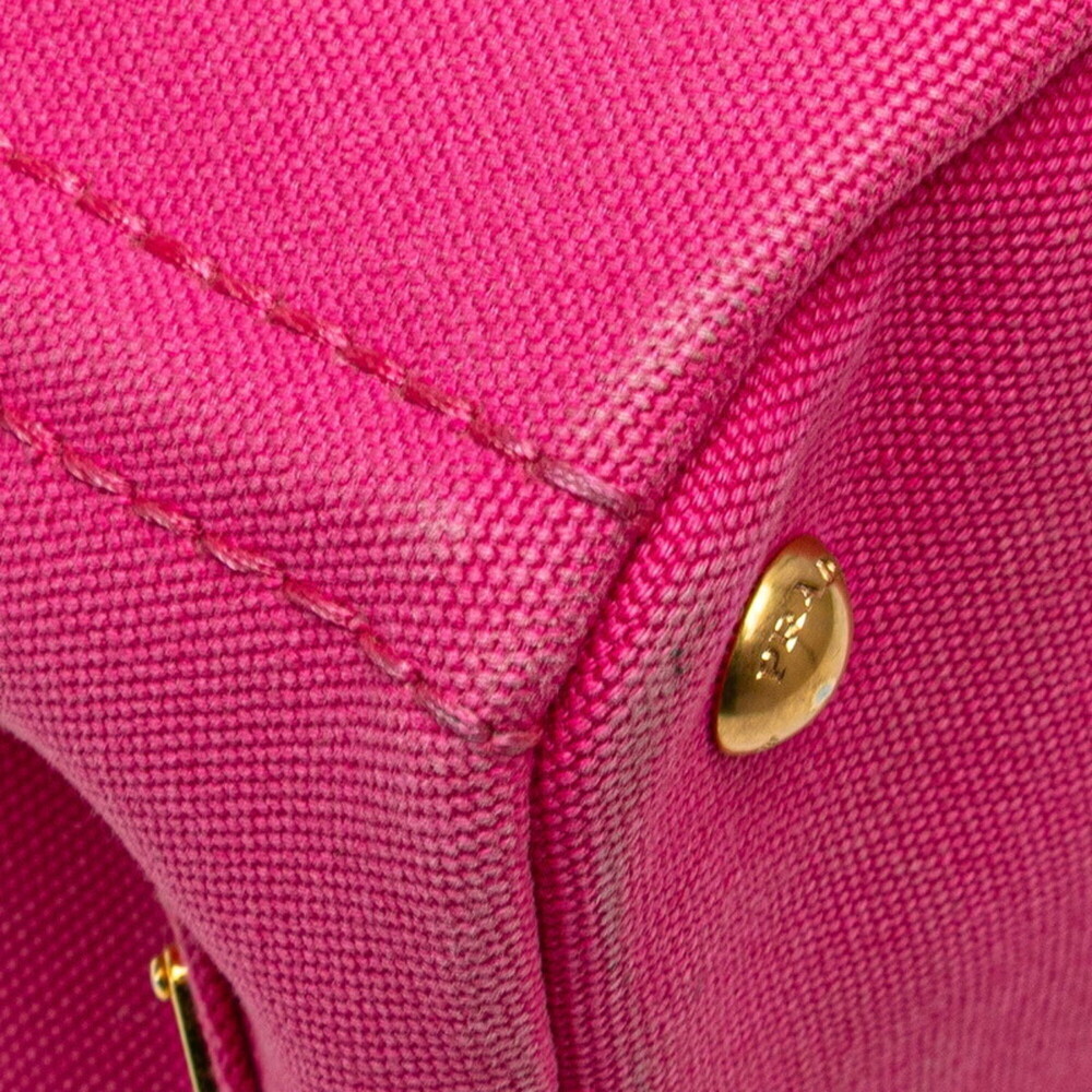 PRADA Pink Canvas Shoulder Bag - Picture 4 of 10